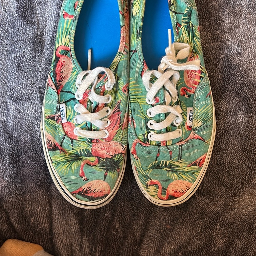 Vans Women's Tropical Flamingo Sneakers - Green